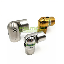 Good supplying 304 stainless steel stair railing flexible round tube corner connector for corner